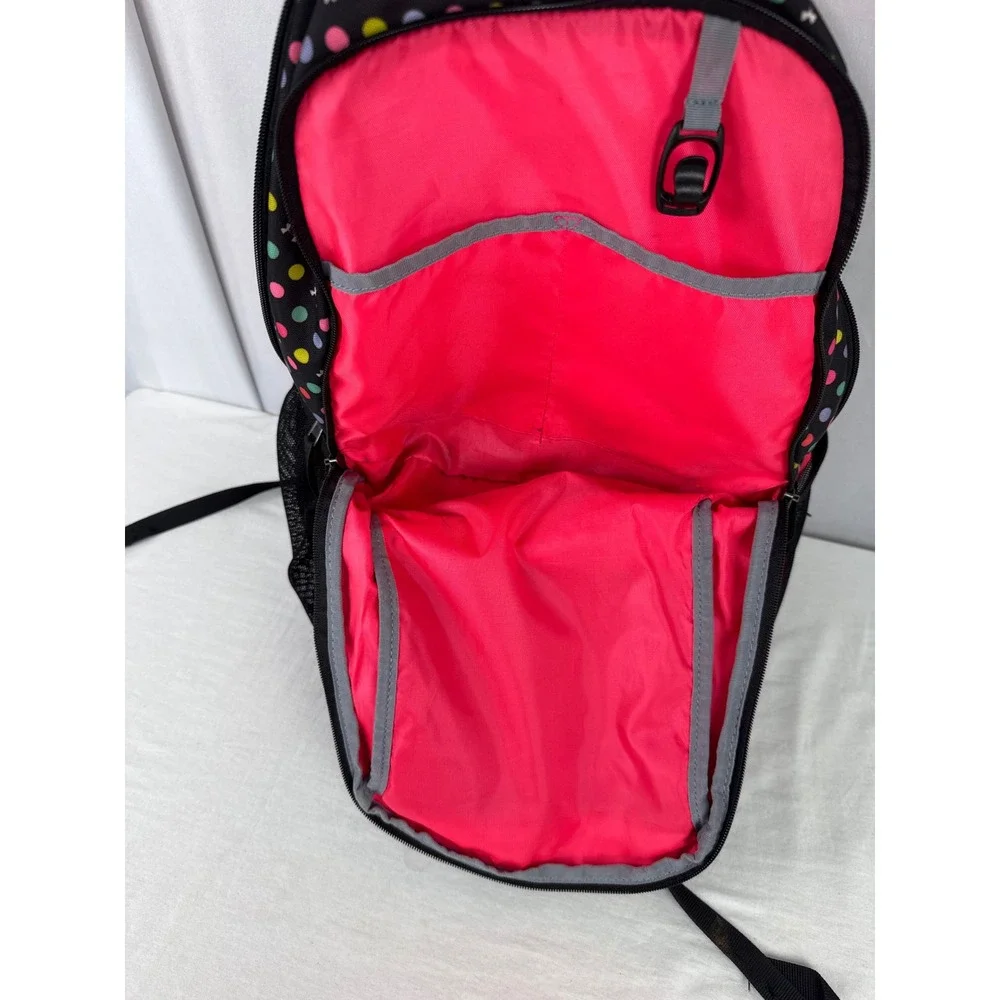 Under Armour Storm 1 Backpack Black Neon Polka Dot Laptop Bag Athletic School